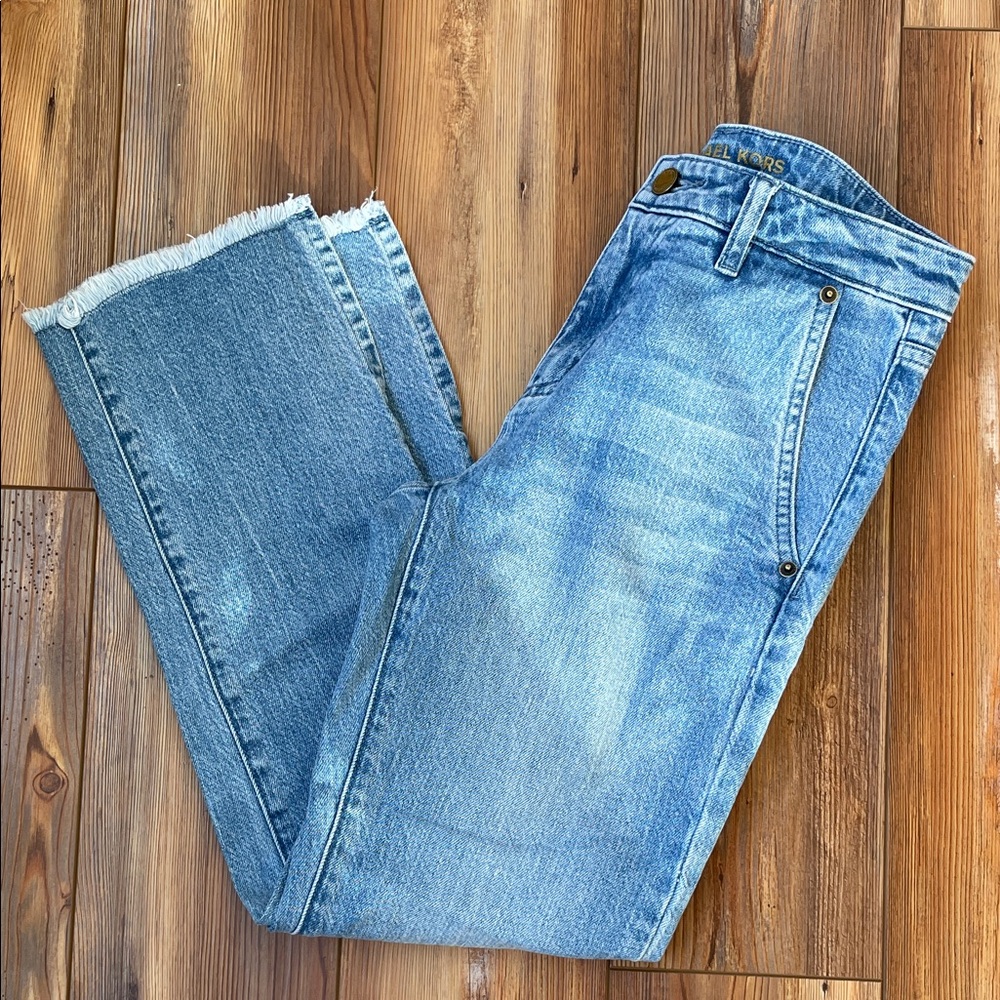Michael Kors Light Blue Straight Leg Jeans